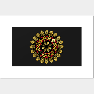 Copy of Gold Greek ornament Meander Posters and Art